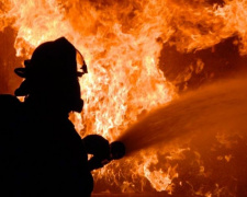 Ночью в Кривом Роге пожарные тушили загоревшийся автомобиль