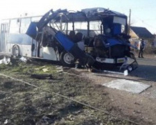 На Днепропетровщине произошло ДТП с участием  автобуса: 14 пострадавших, есть погибшие (фото)