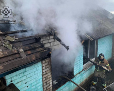 Криворізькі рятувальники загасили пожежу в житловому будинку Криворізького району